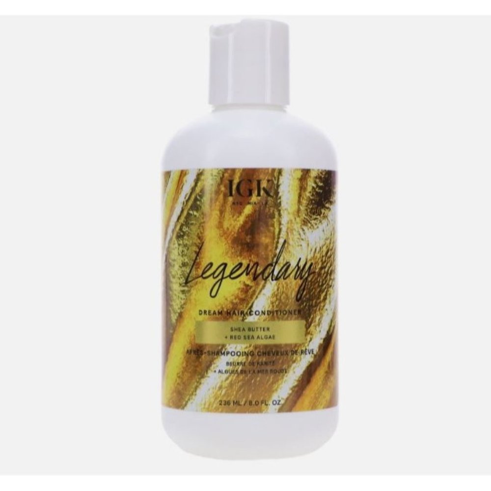 IGK Legendary Dream Hair Conditioner‎ 8 oz bottle with Shea Butter Red Sea Algae